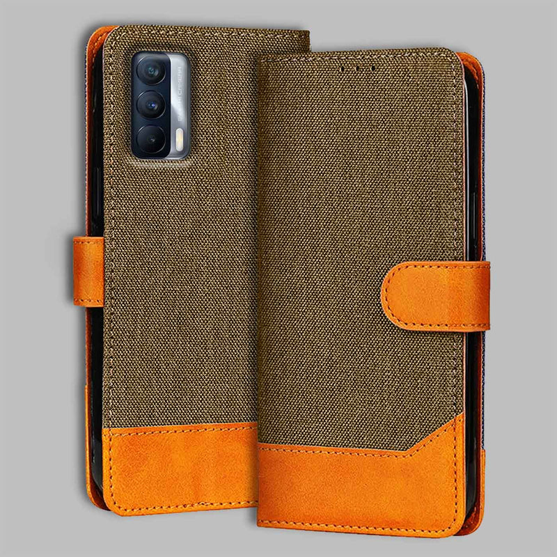 Realme X7 Flip Cover — Denim, Walnut Brown after a year of daily use