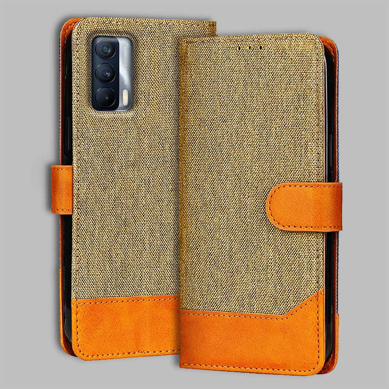 Realme X7 Flip Cover — Denim, Camel Beige after a year of daily use