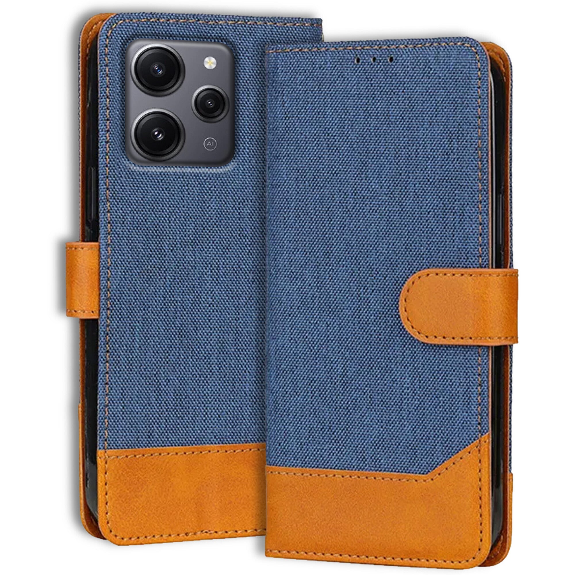 Accesorios Redmi 12 5G denim flip cover – Blue – Image 1 #color_blue
