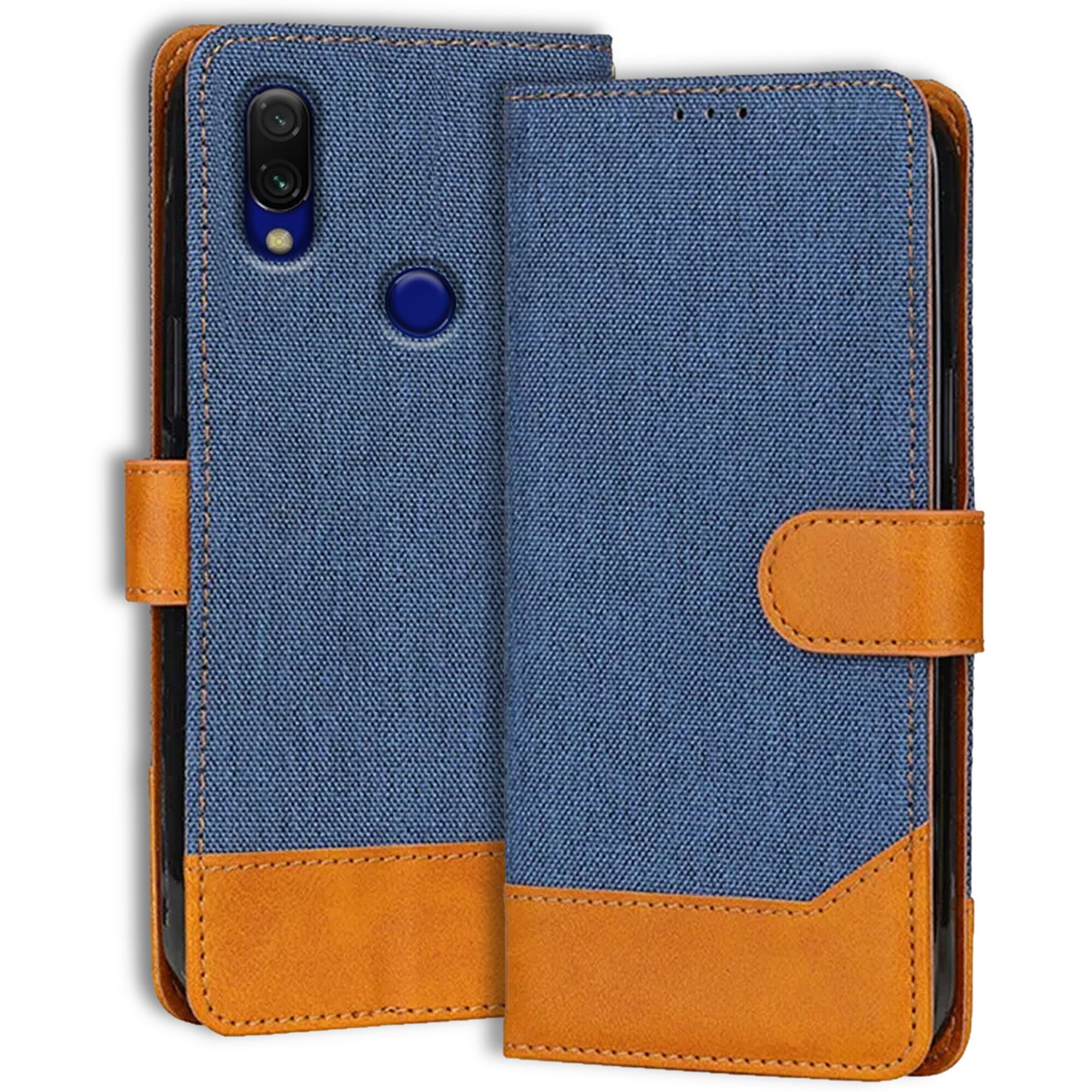 Accesorios Redmi 7 denim flip cover – Blue – Image 1 #color_blue