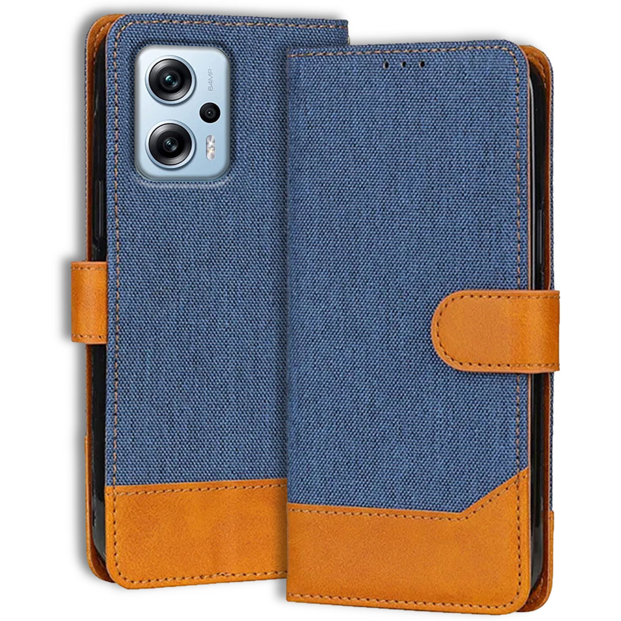 Accesorios Redmi K50I denim flip cover – Blue – Image 1 #color_blue