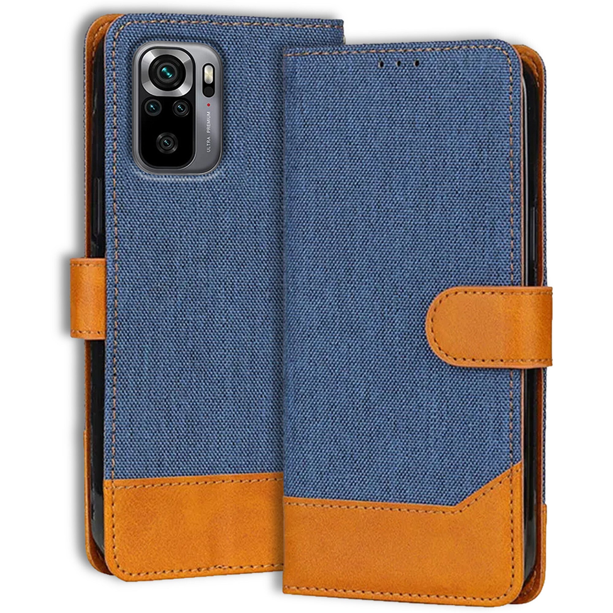 Accesorios Redmi Note 10S denim flip cover – Blue – Image 1 #color_blue