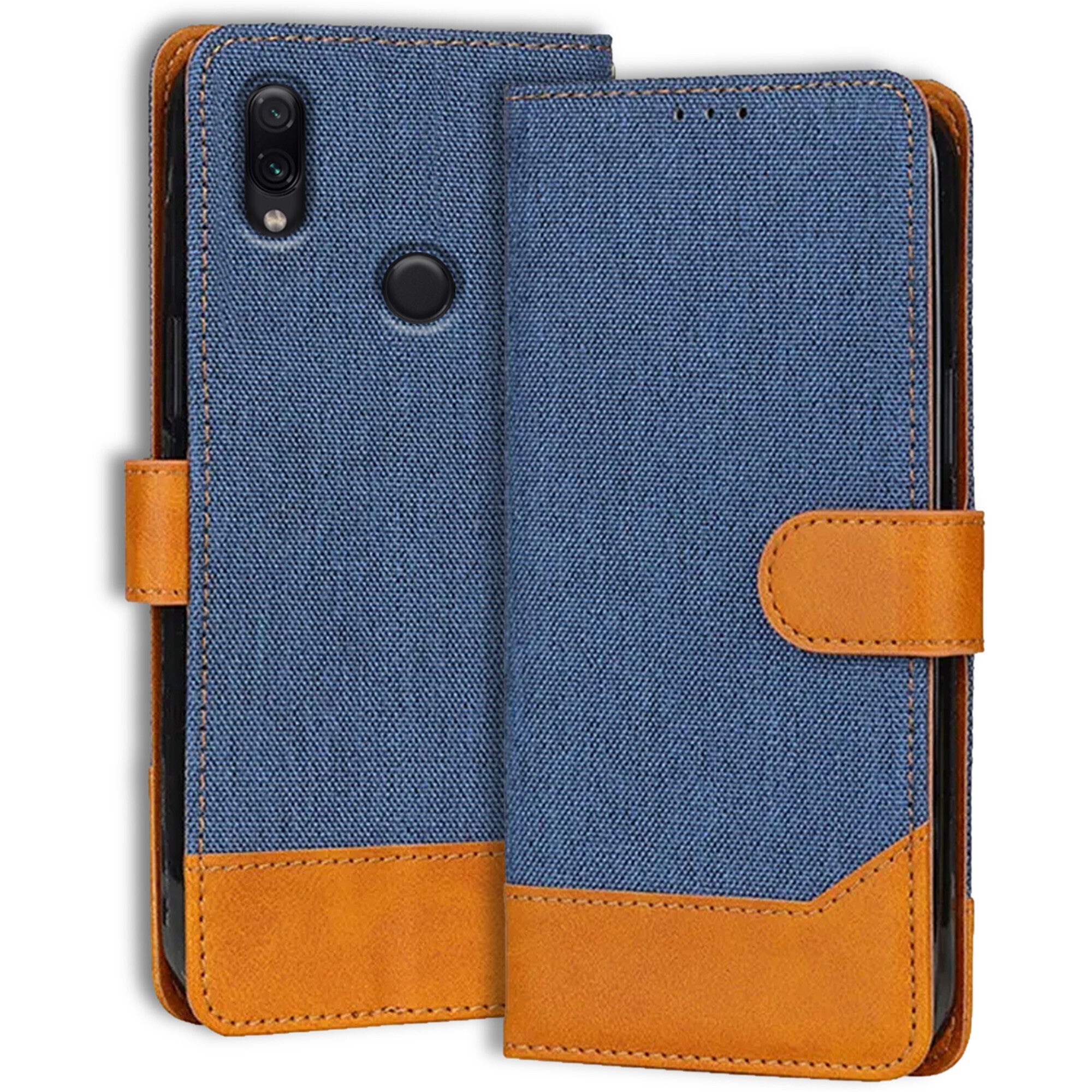Accesorios Redmi Note 7S denim flip cover – Blue – Image 1 #color_blue
