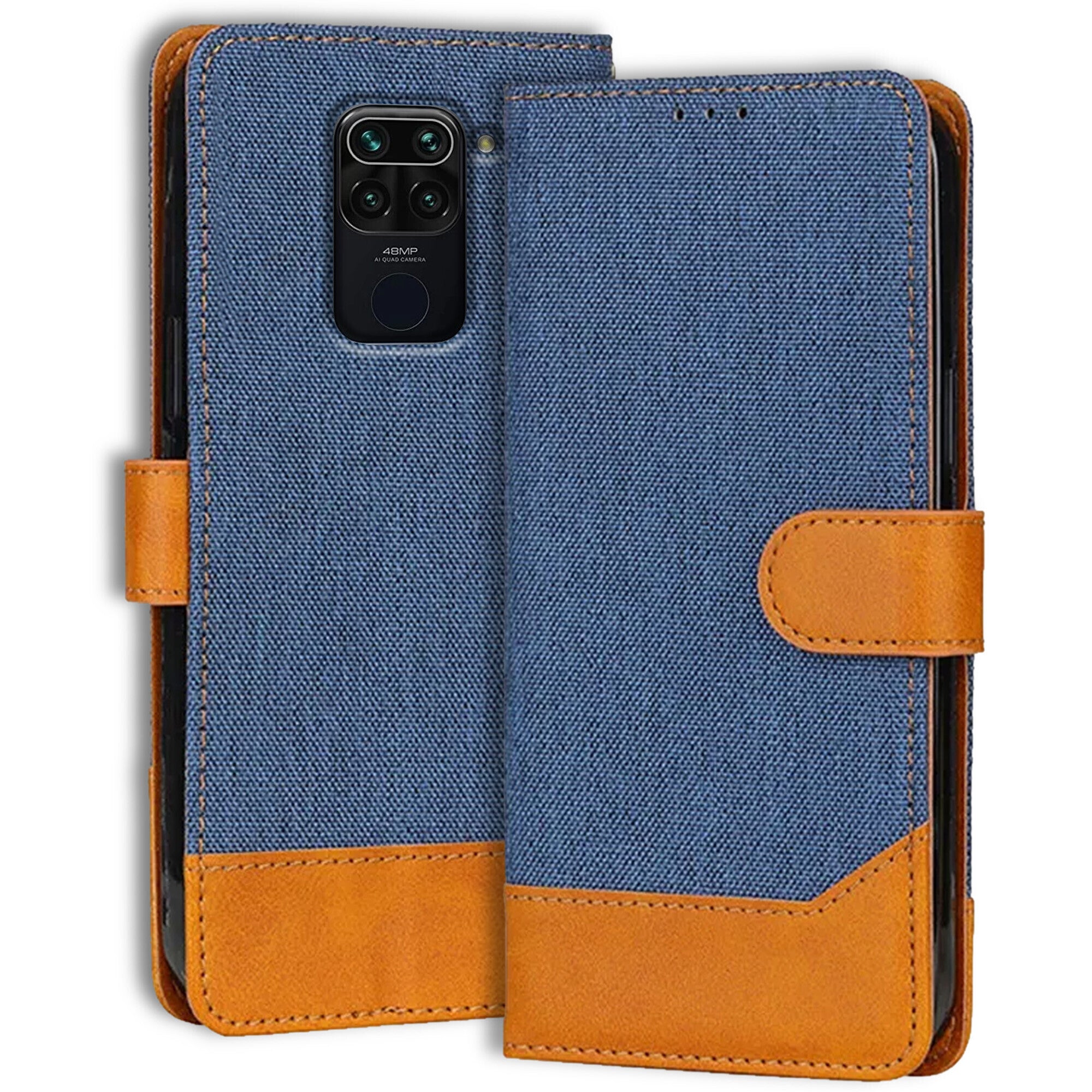Accesorios Redmi Note 9 denim flip cover – Blue – Image 1 #color_blue