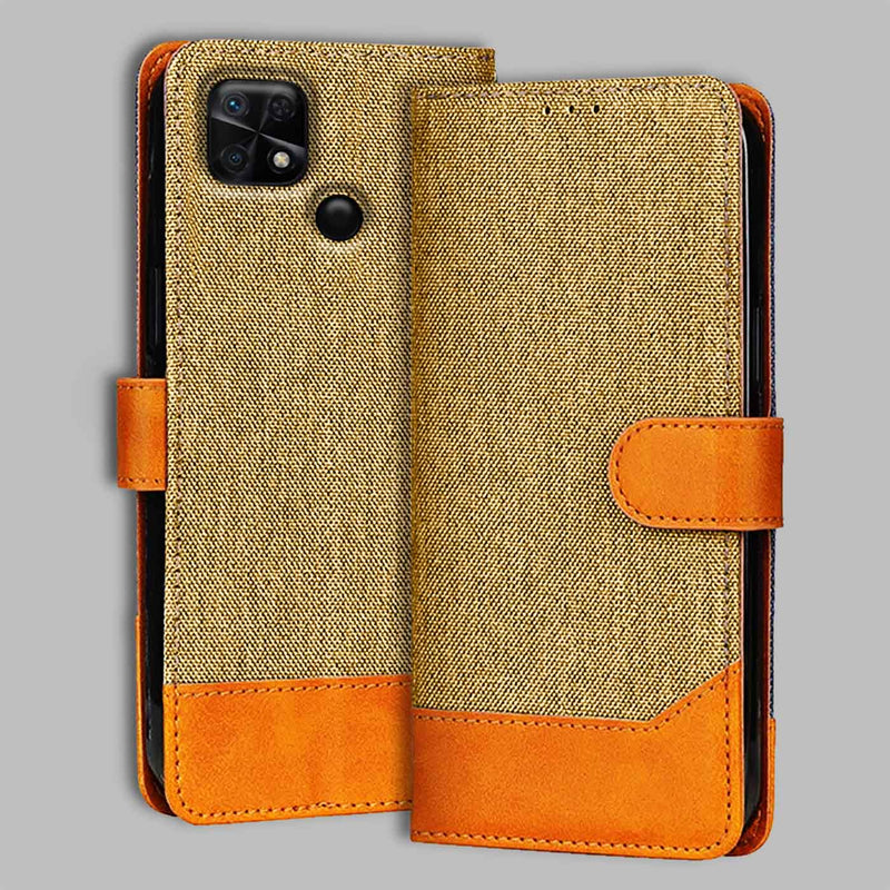Redmi 10 Flip Cover — Denim, Camel Beige after a year of daily use