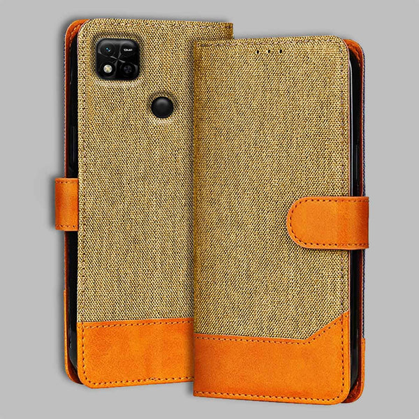 Redmi 10A Flip Cover — Denim, Camel Beige after a year of daily use