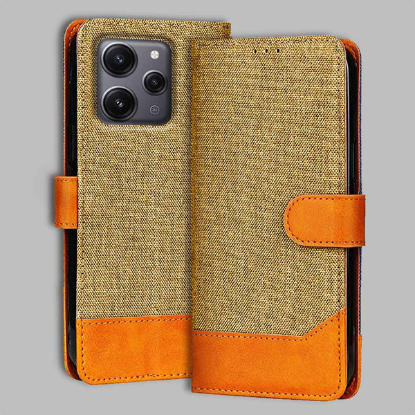 Redmi 12 5G Flip Cover — Denim, Camel Beige after a year of daily use