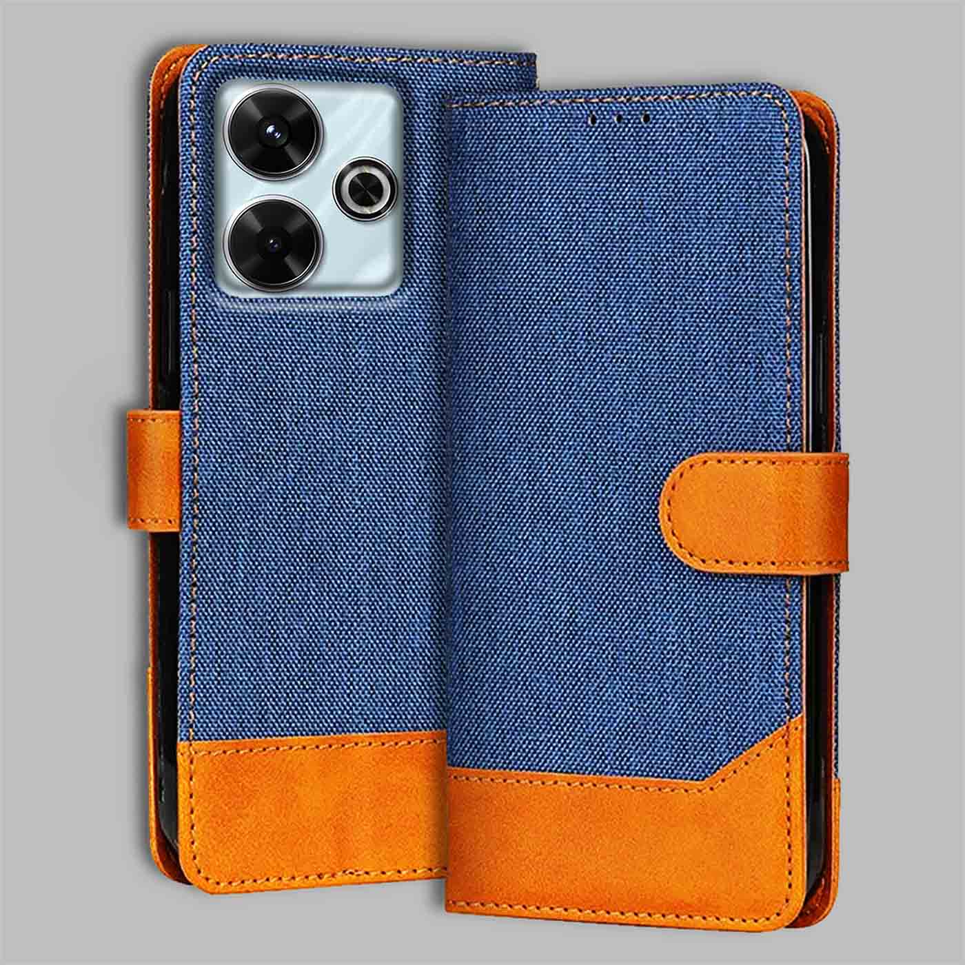 Accesorios Redmi 13 5G denim flip cover – Blue – Image 1 #color_