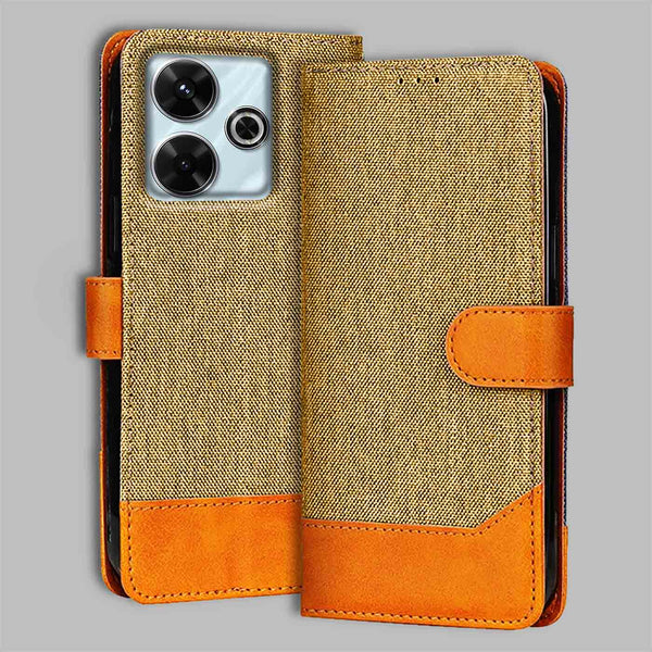 Redmi 13 5G Flip Cover — Denim, Camel Beige after a year of daily use