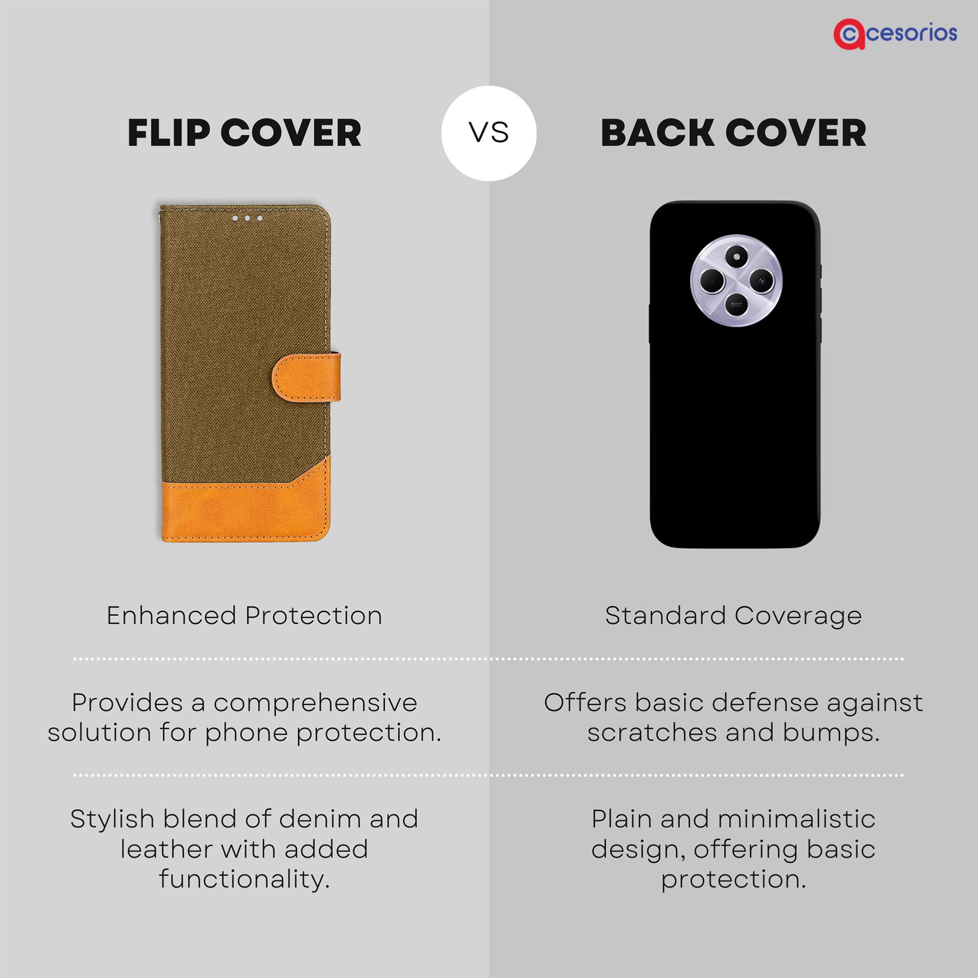 Accesorios Redmi 14C 5G denim flip cover – Dark Brown – Image 8 #color_dark brown