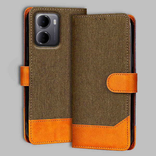 Redmi 15A 5G Flip Cover — Denim, Walnut Brown after a year of daily use