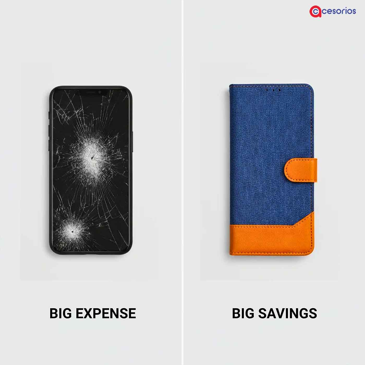 Accesorios Redmi 15 5G denim flip cover – Blue – Image 5 #color_