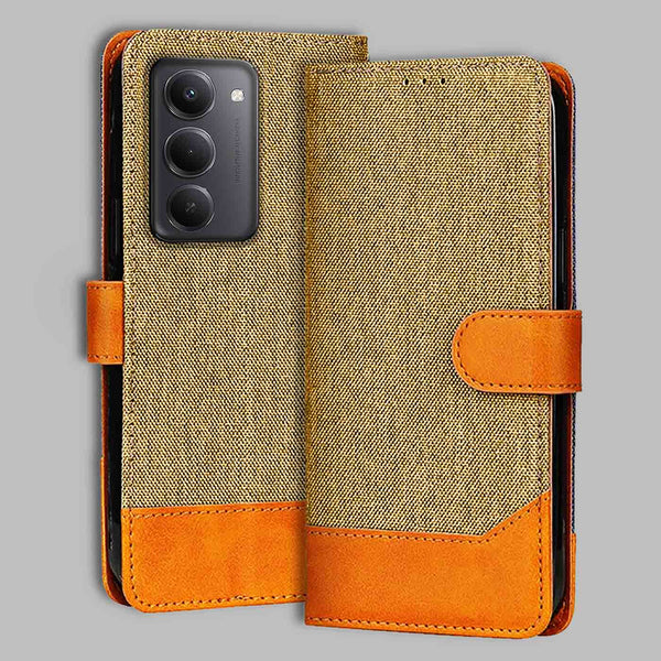 Redmi 15 5G Flip Cover — Denim, Camel Beige after a year of daily use