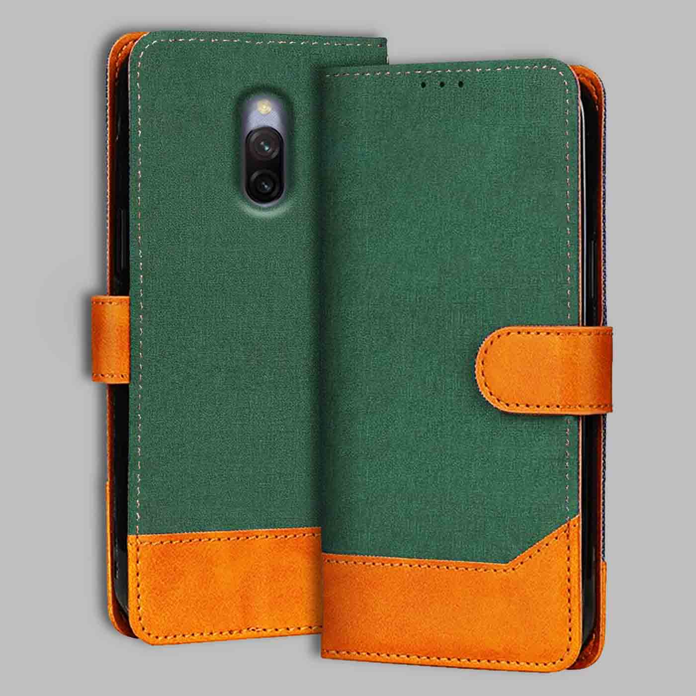 Accesorios Redmi 8A Dual denim flip cover – Green – Image 1 #color_g