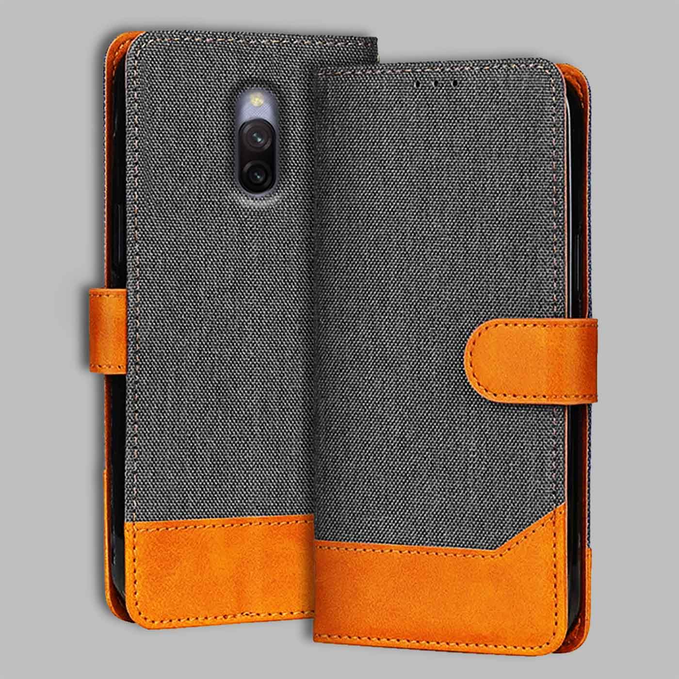 Accesorios Redmi 8A Dual denim flip cover – Grey – Image 1 #color_