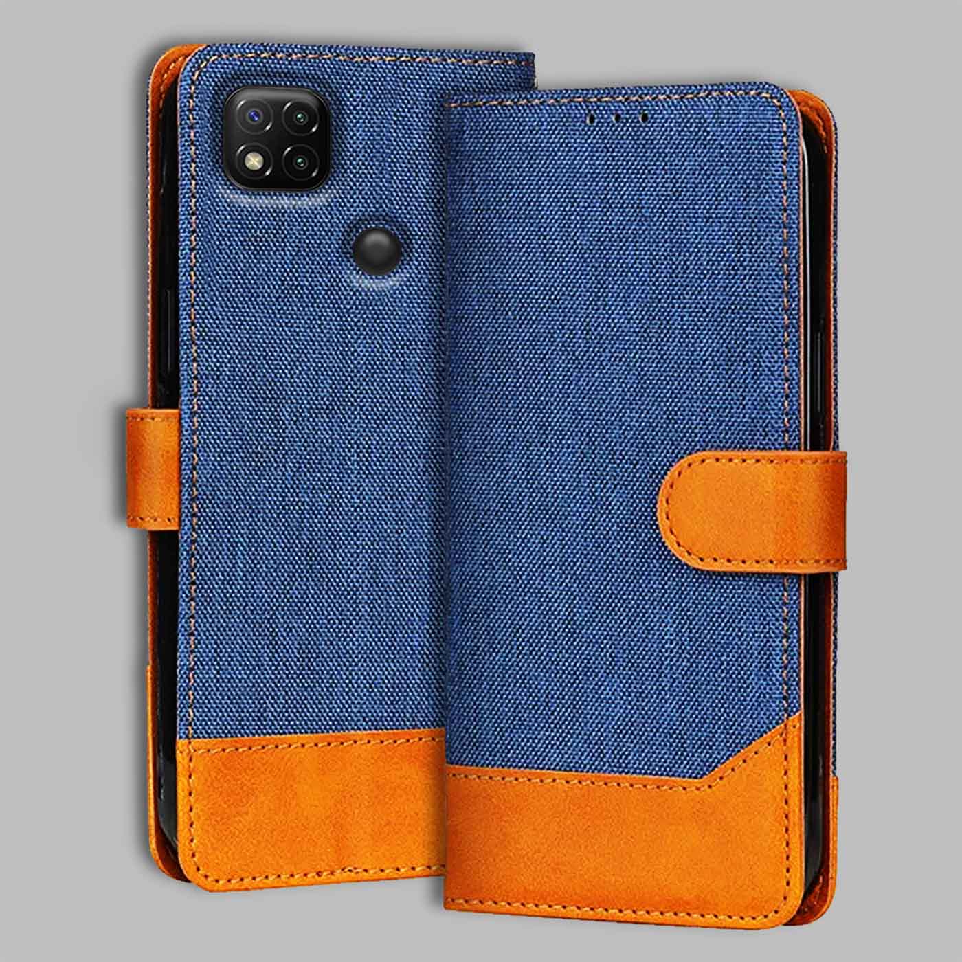 Accesorios Redmi 9 Activ denim flip cover – Blue – Image 1 #color_