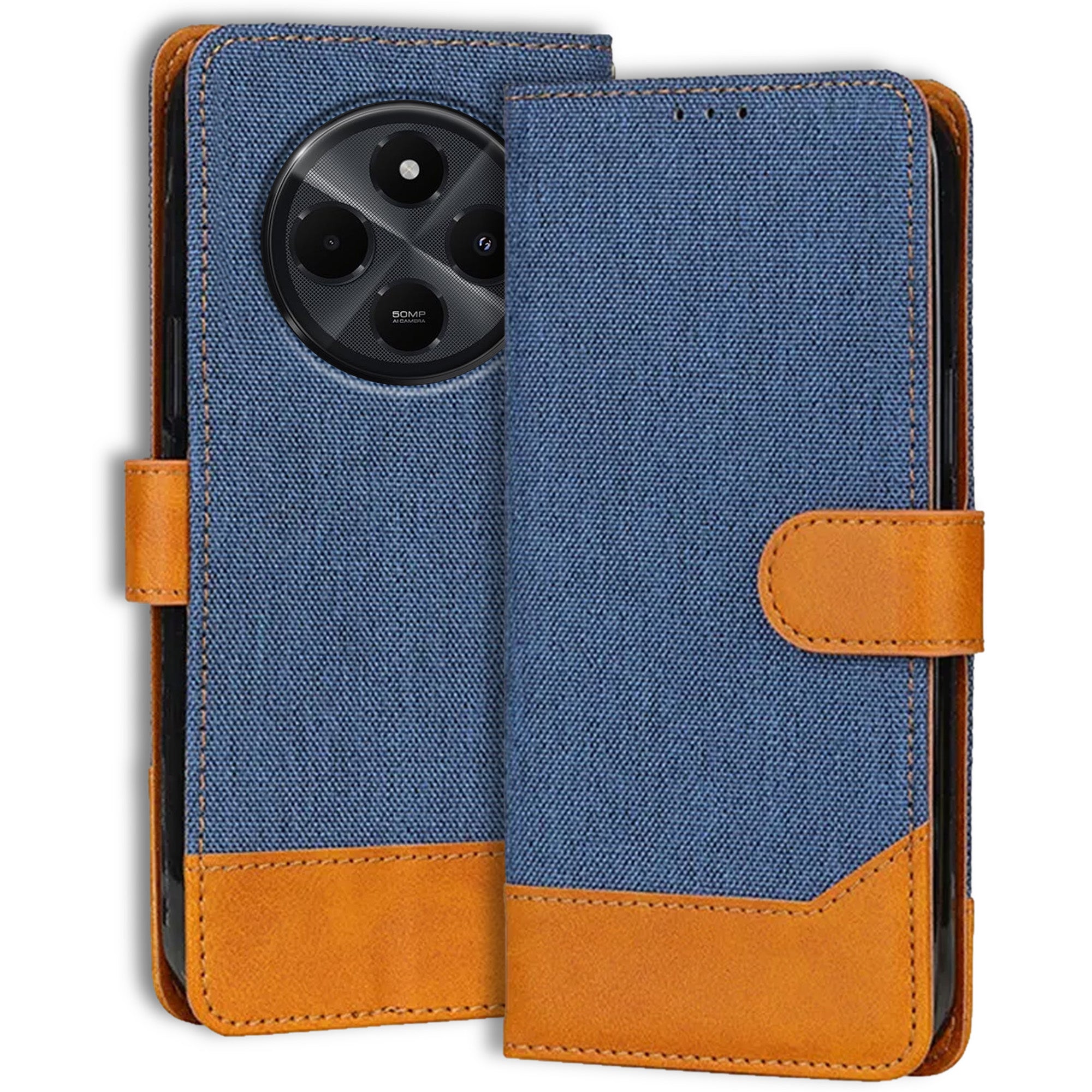Accesorios Redmi A4 5G denim flip cover – Blue – Image 1 #color_blue