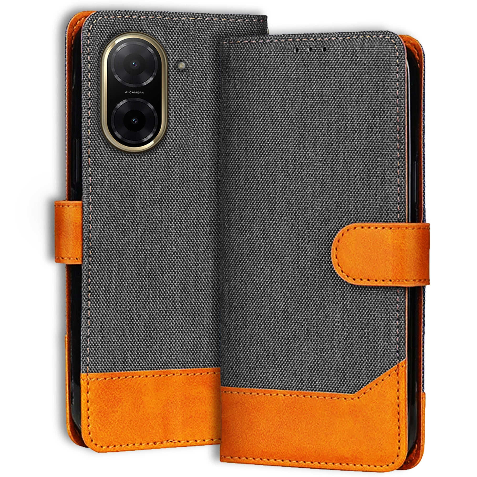 Accesorios Redmi A5 5G denim flip cover – Grey – Image 1 #color_grey
