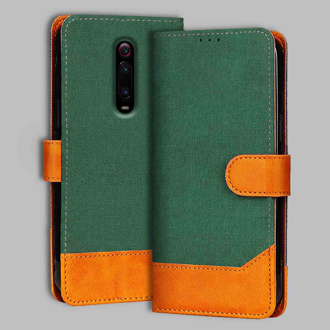 Accesorios Redmi K20 denim flip cover – Green – Image 1 #color_g