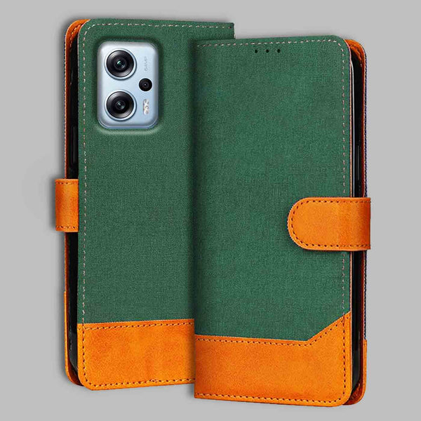 Redmi K50I Flip Cover — Chambray, Forest Green after a year of daily use