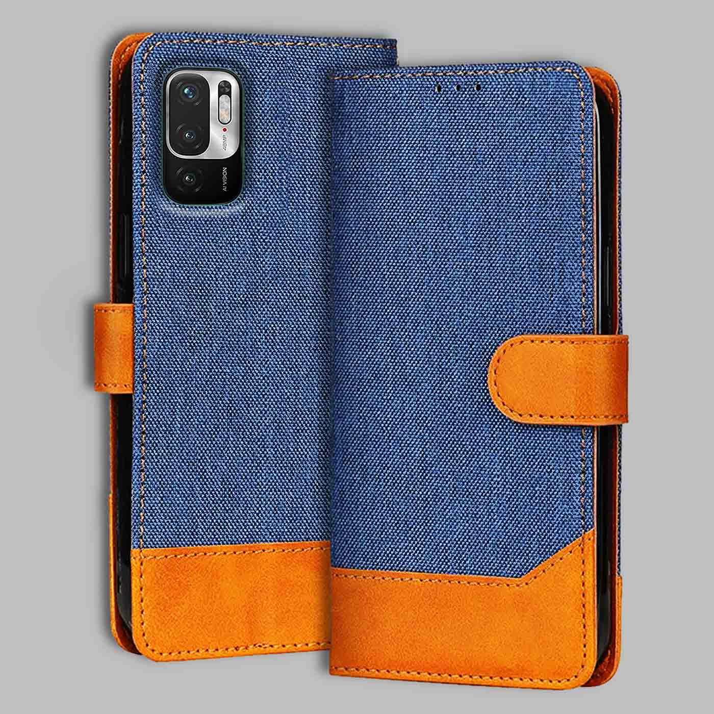 Accesorios Redmi Note 10T 5G denim flip cover – Blue – Image 1 #color_