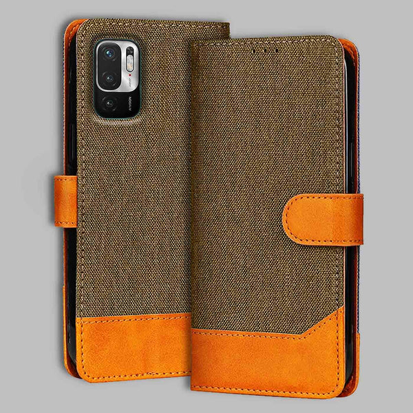 Redmi Note 10T 5G Flip Cover — Denim, Walnut Brown after a year of daily use