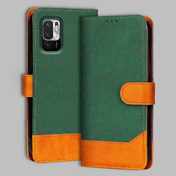 Redmi Note 10T 5G Flip Cover — Chambray, Forest Green after a year of daily use