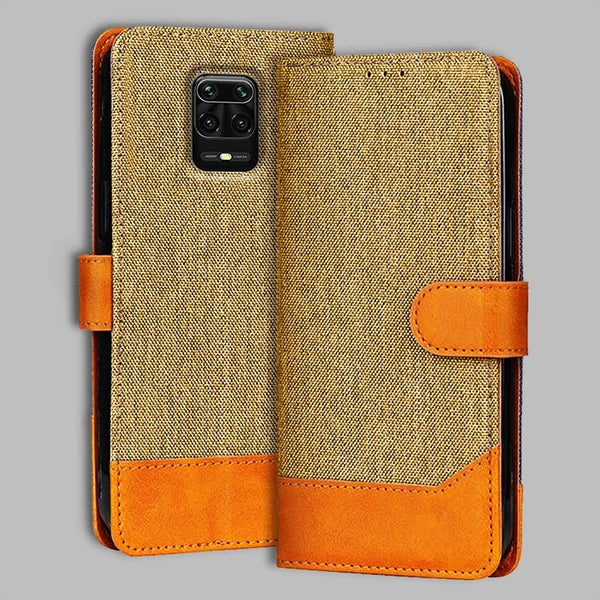Redmi Note 10 Lite Flip Cover — Denim, Camel Beige after a year of daily use