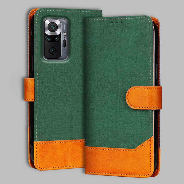 Redmi Note 10 Pro Max Flip Cover — Chambray, Forest Green after a year of daily use