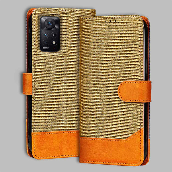 Redmi Note 11 Pro Plus Flip Cover — Denim, Camel Beige after a year of daily use