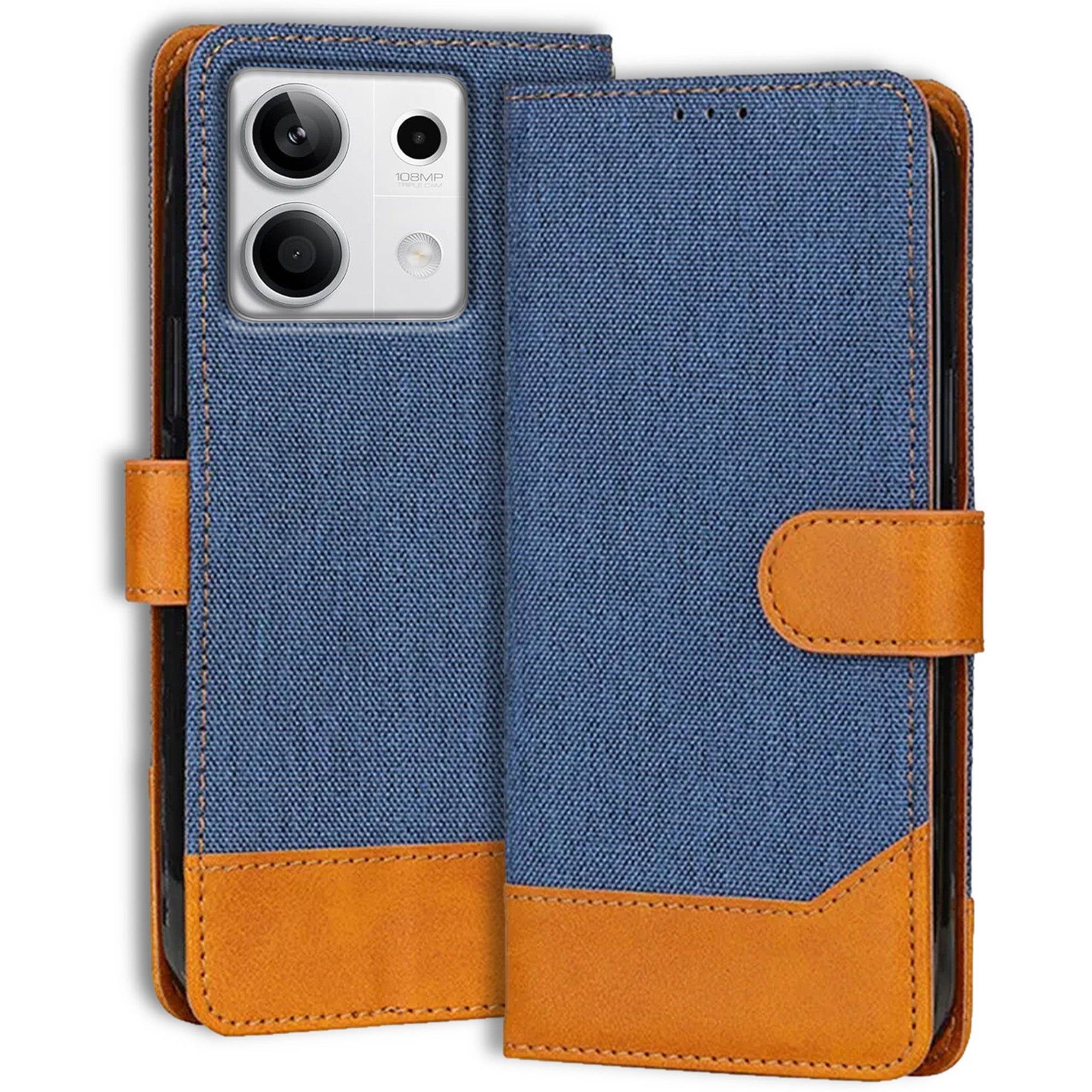 Accesorios Redmi Note 13 5G denim flip cover – Blue – Image 1 #color_blue