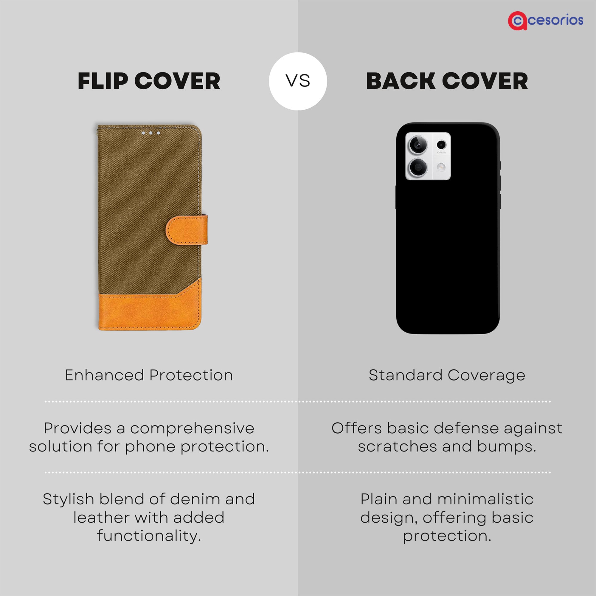 Accesorios Redmi Note 13 5G denim flip cover – Dark Brown – Image 8 #color_dark brown
