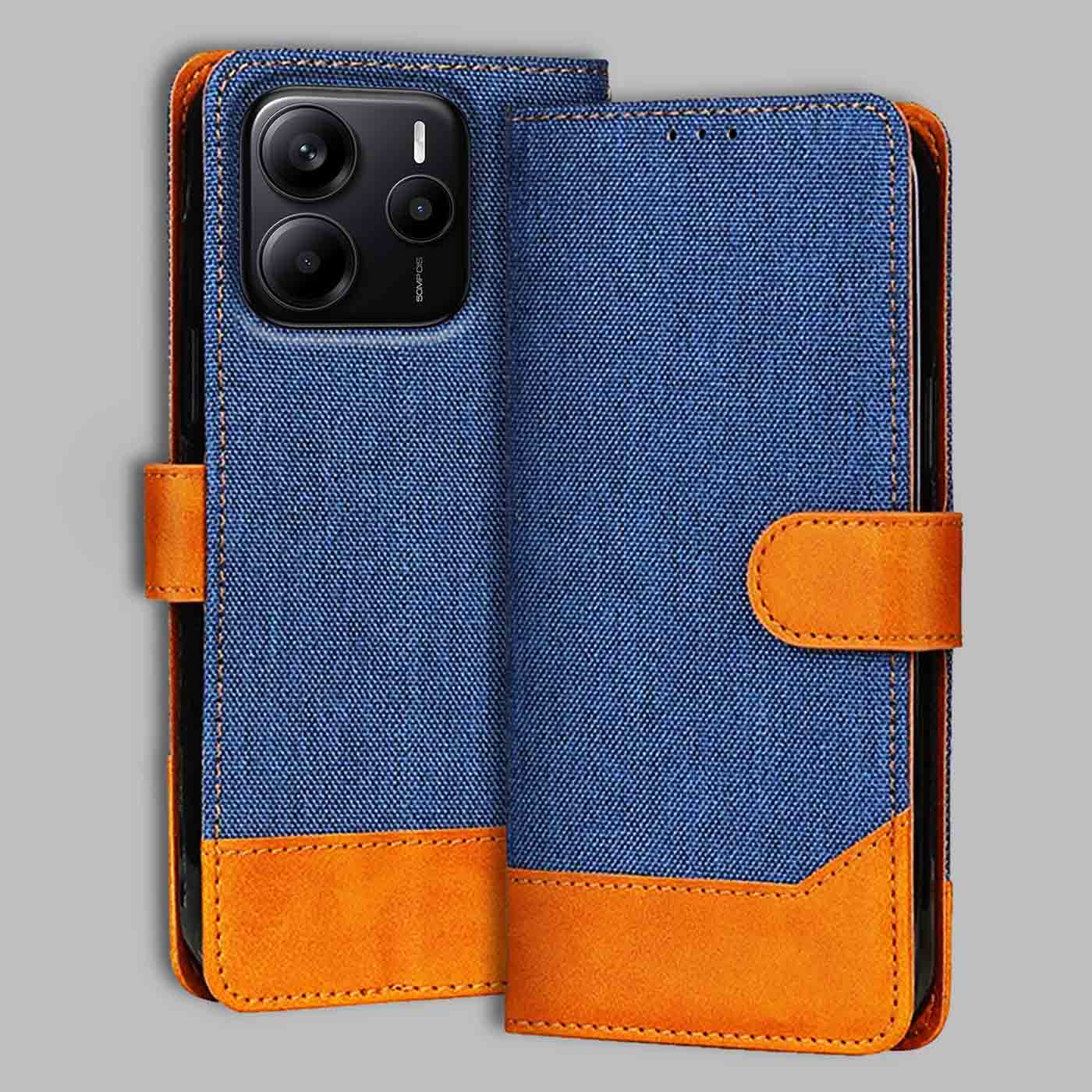 Accesorios Redmi Note 14 5G denim flip cover – Blue – Image 1 #color_