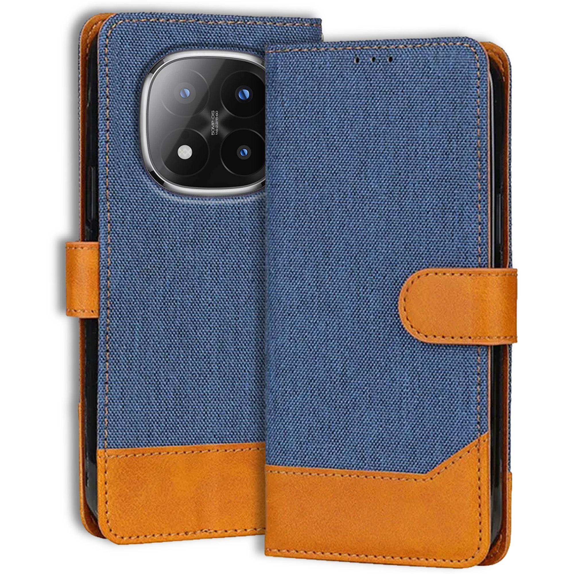 Accesorios Redmi Note 14 Pro Plus 5G denim flip cover – Blue – Image 1 #color_blue