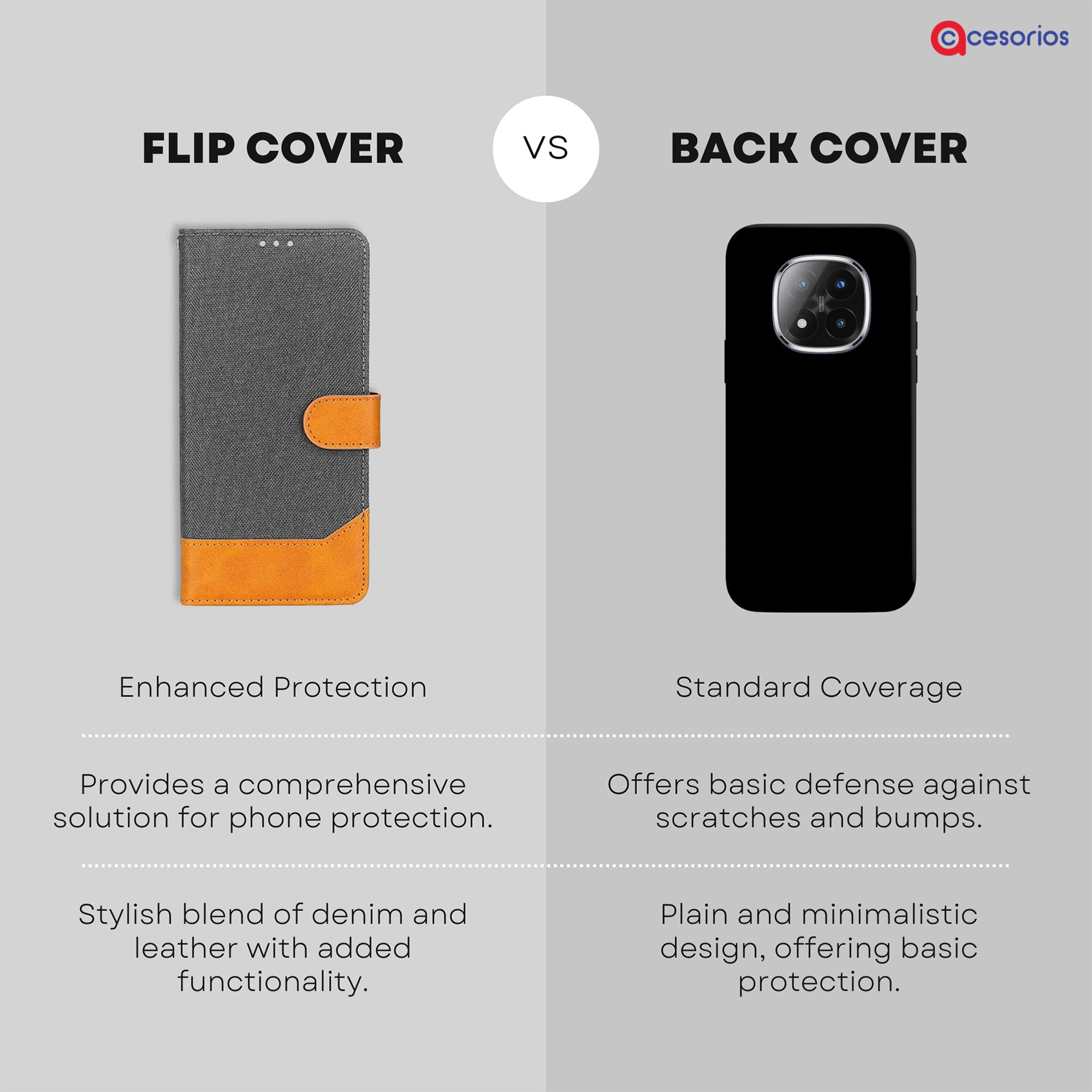 Accesorios Redmi Note 14 Pro Plus 5G denim flip cover – Grey – Image 8 #color_grey