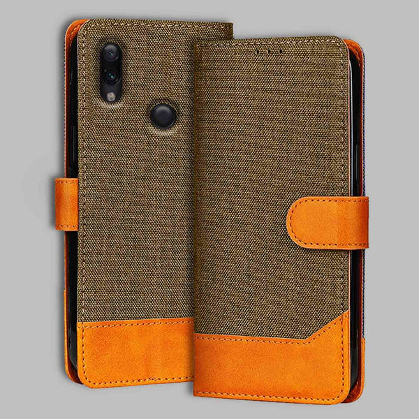 Redmi Note 7 Flip Cover — Denim, Walnut Brown after a year of daily use