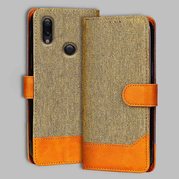 Redmi Note 7 Flip Cover — Denim, Camel Beige after a year of daily use