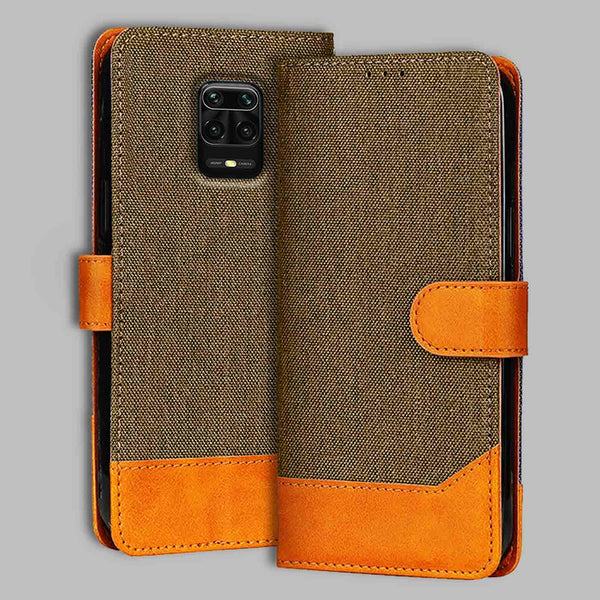 Redmi Note 9 Pro Flip Cover — Denim, Walnut Brown after a year of daily use