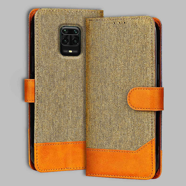 Redmi Note 9 Pro Max Flip Cover — Denim, Camel Beige after a year of daily use