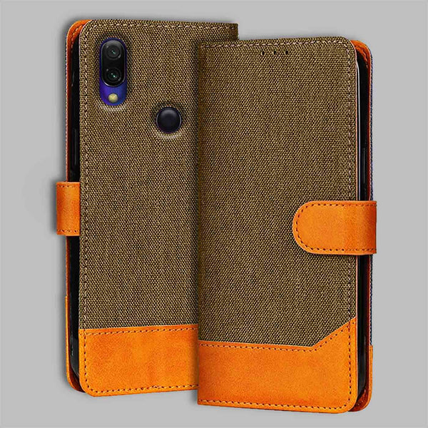 Redmi Y3 Flip Cover — Denim, Walnut Brown after a year of daily use