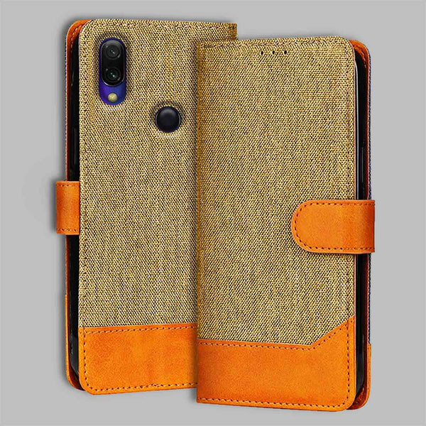 Redmi Y3 Flip Cover — Denim, Camel Beige after a year of daily use