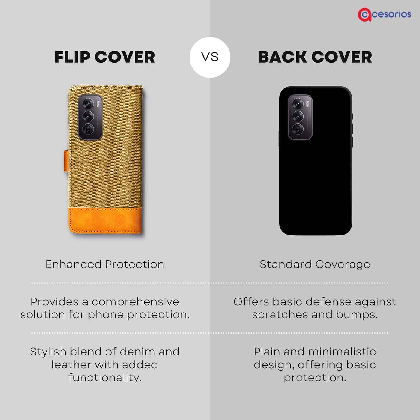 Accesorios Reno 12 Pro 5G denim flip cover – Light Brown – Image 8 #color_light b