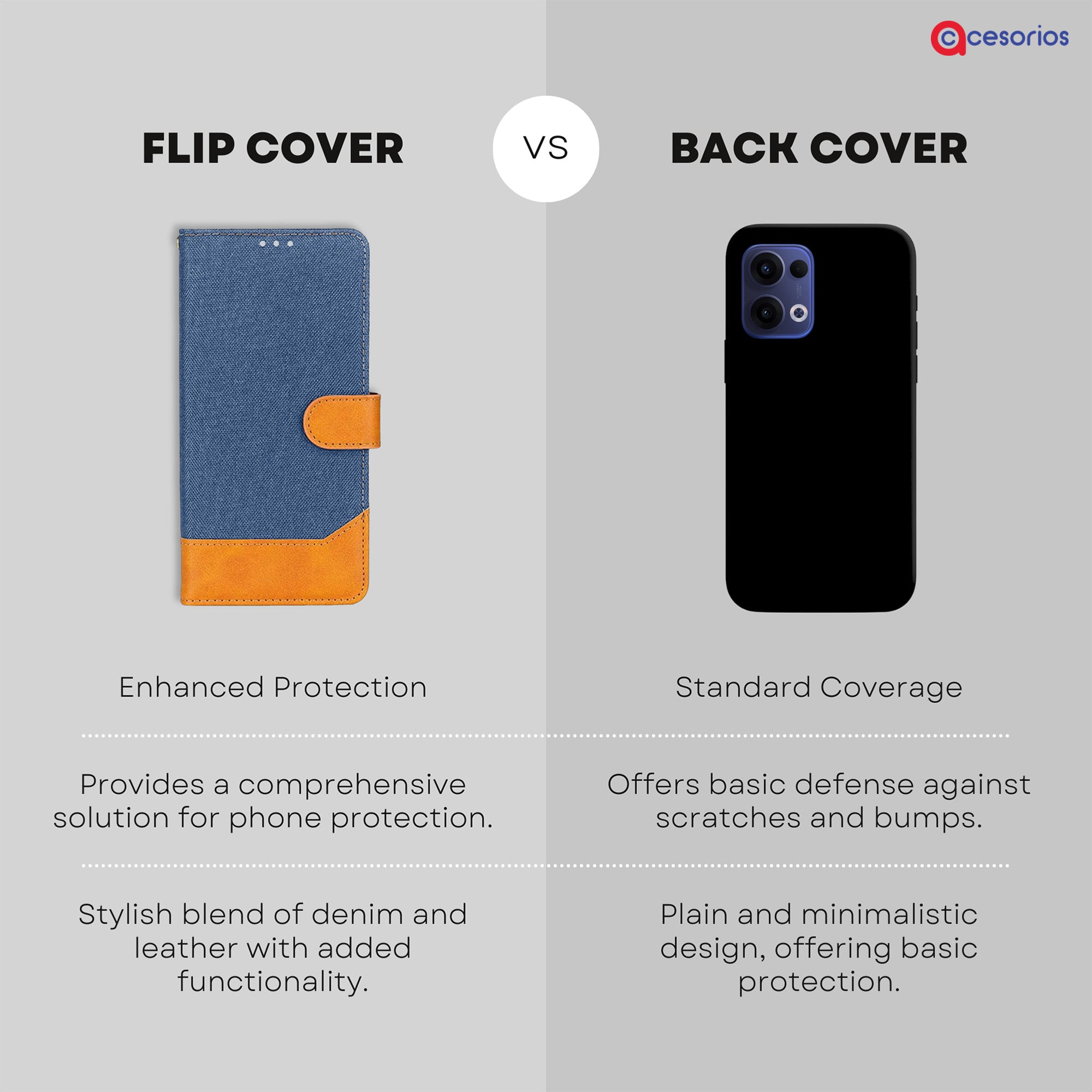 Accesorios Reno 13 5G denim flip cover – Blue – Image 8 #color_blue