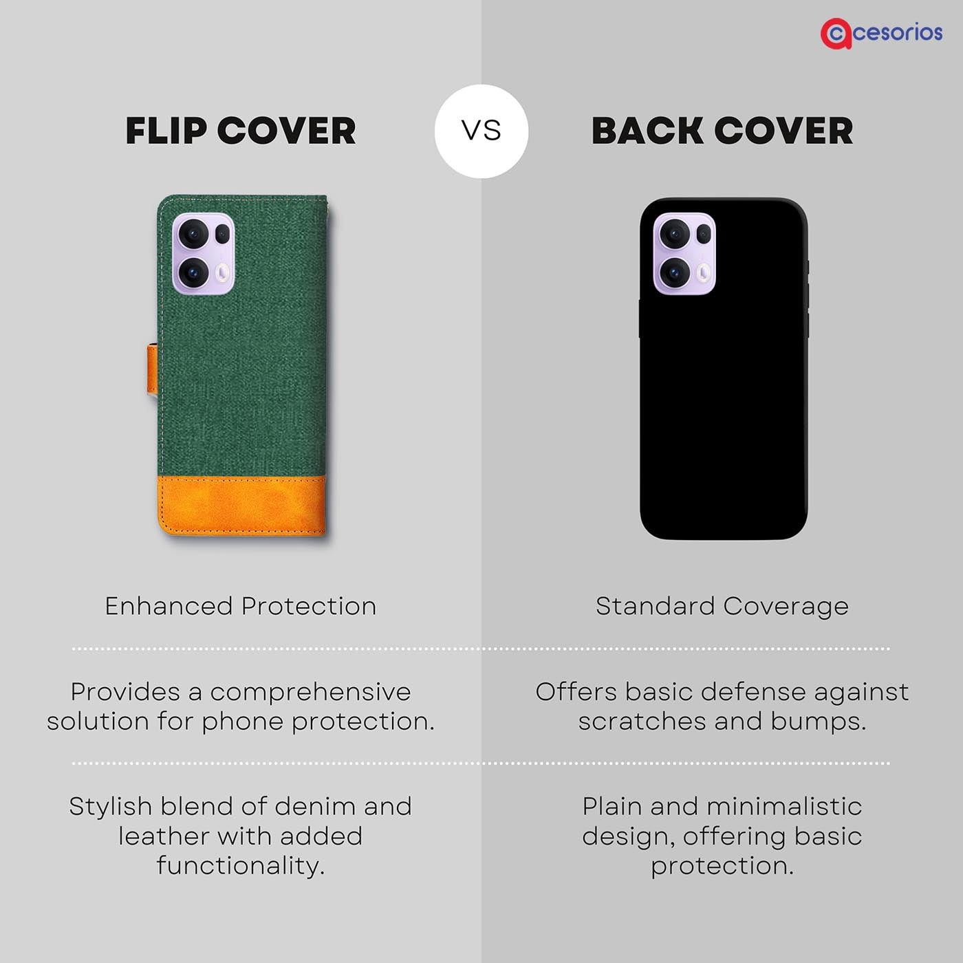 Accesorios Reno 13 Pro 5G denim flip cover – Green – Image 8 #color_g