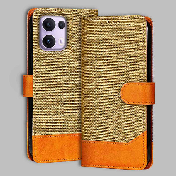 Oppo Reno 13 Pro 5G Flip Cover — Denim, Camel Beige after a year of daily use