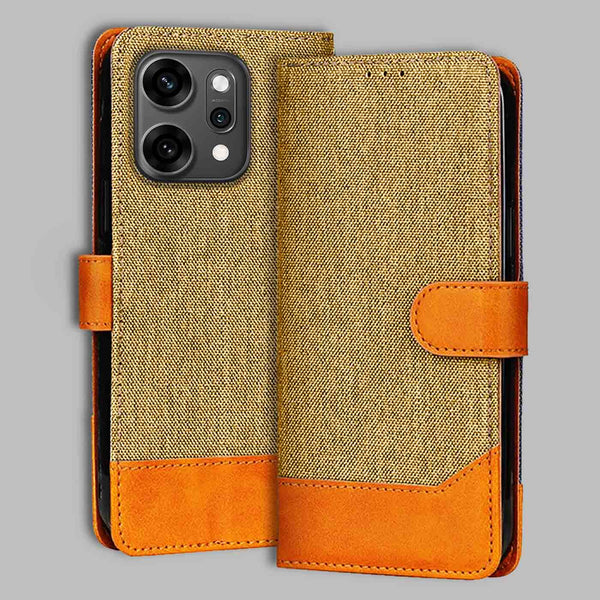 Oppo Reno 14 Pro Flip Cover — Denim, Camel Beige after a year of daily use