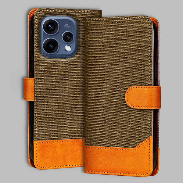 Oppo Reno 15 5G Flip Cover — Denim, Walnut Brown after a year of daily use