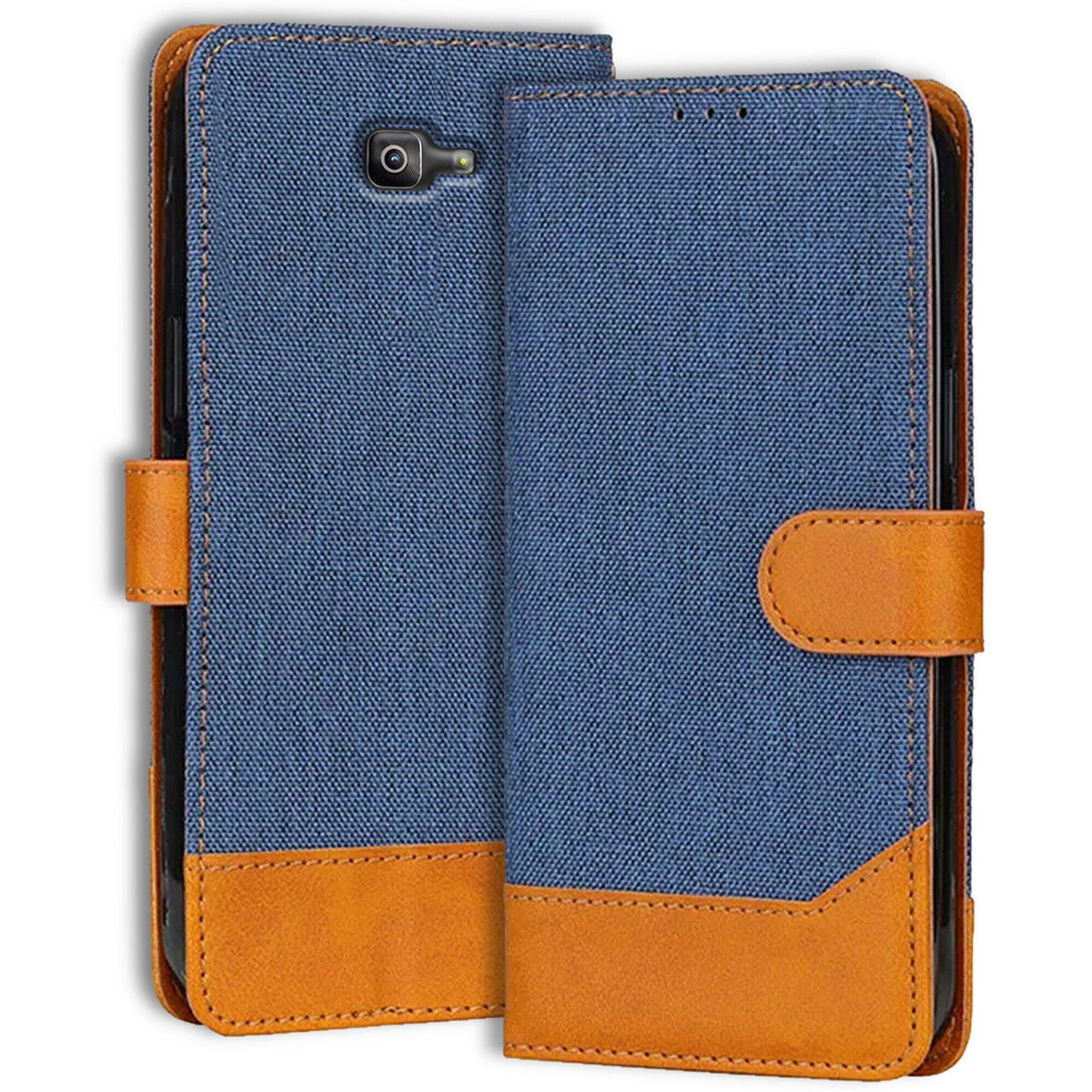 Accesorios Samsung J7 Prime 2 denim flip cover – Blue – Image 1 #color_blue