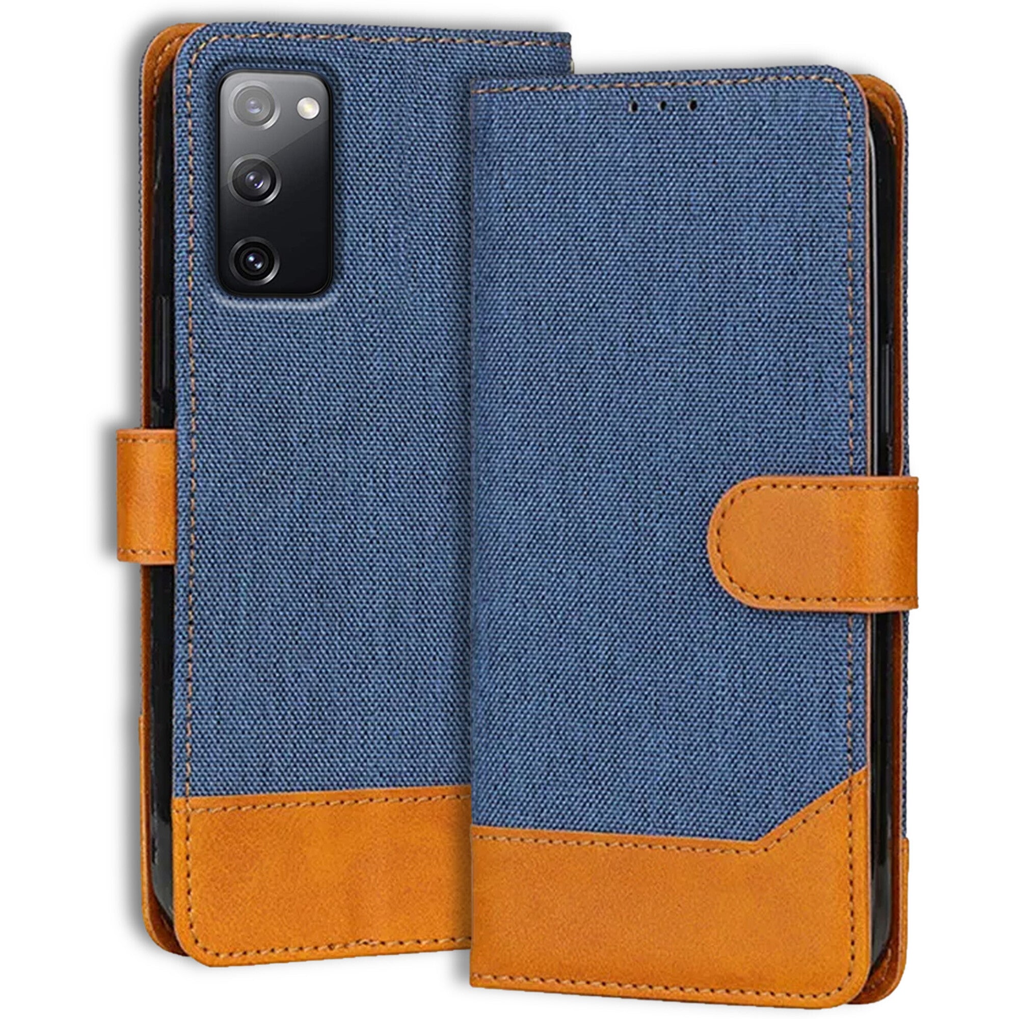 Accesorios Samsung S20 Fe 5G denim flip cover – Blue – Image 1 #color_blue