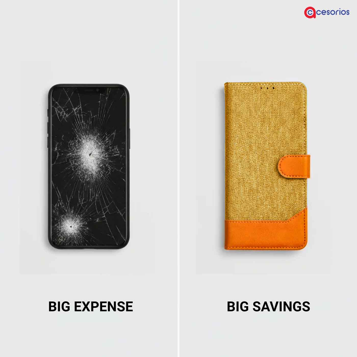 Accesorios Samsung A12 denim flip cover – Light Brown – Image 5 #color_light b